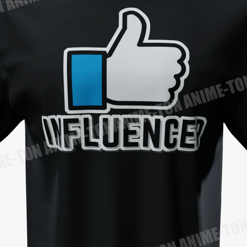 INFLUENCER - Cotton - Black - Tshirt